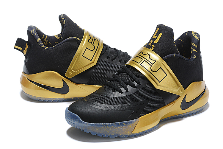 2020 Nike LeBron James Ambassador 12 Black Gold Shoes